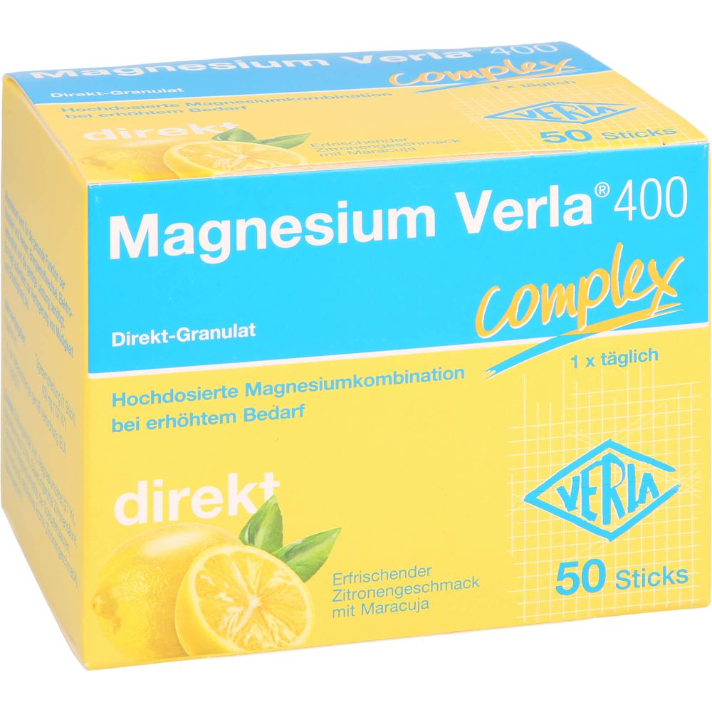 MAGNESIUM VERLA 400 Zitrone Direkt-Granulat