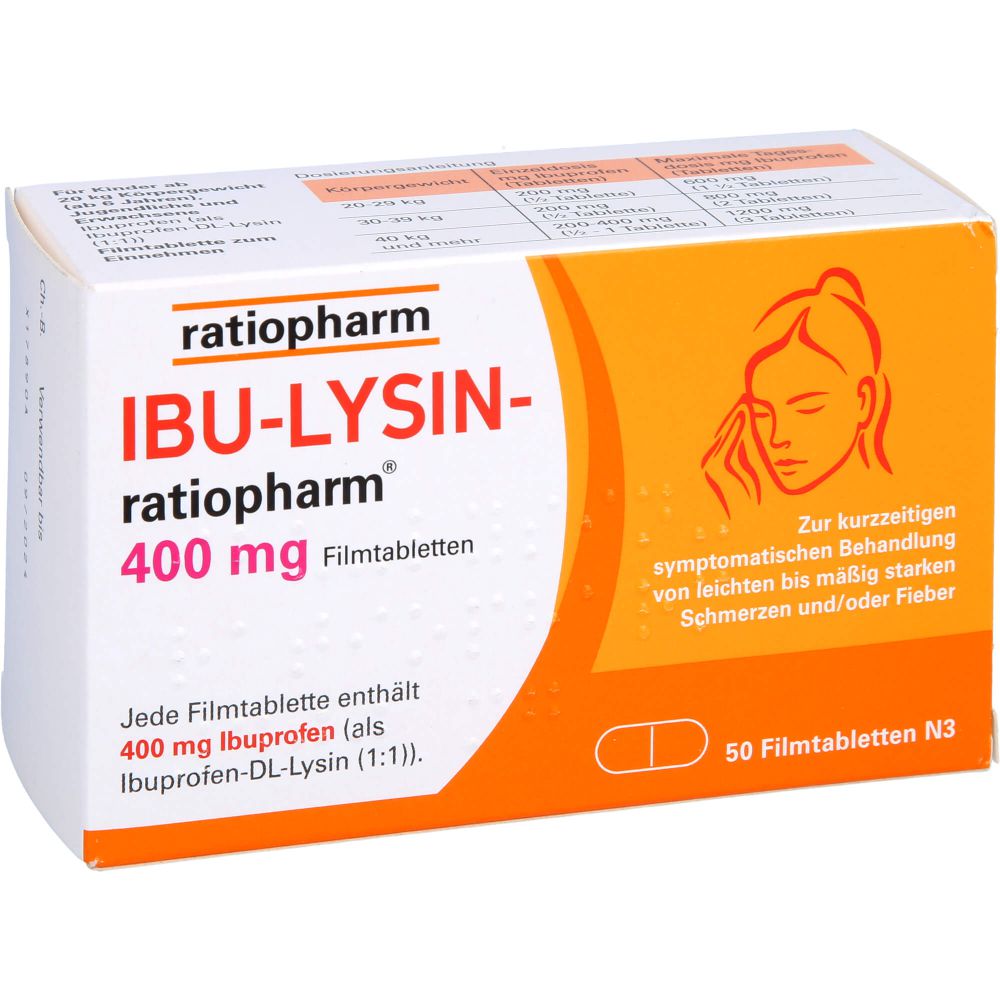 IBU-LYSIN-ratiopharm 400 mg Filmtabletten