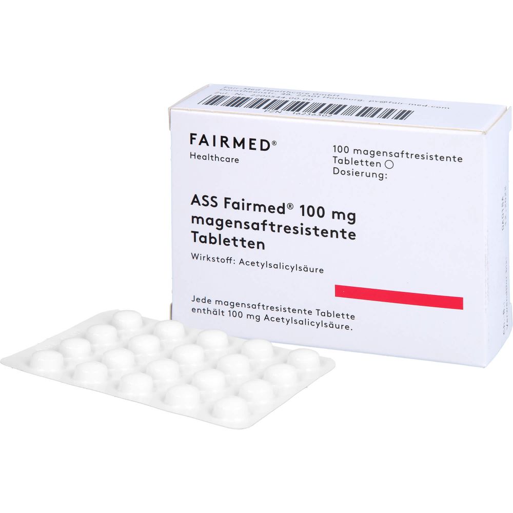 ASS Fairmed 100 mg magensaftres.Tabletten