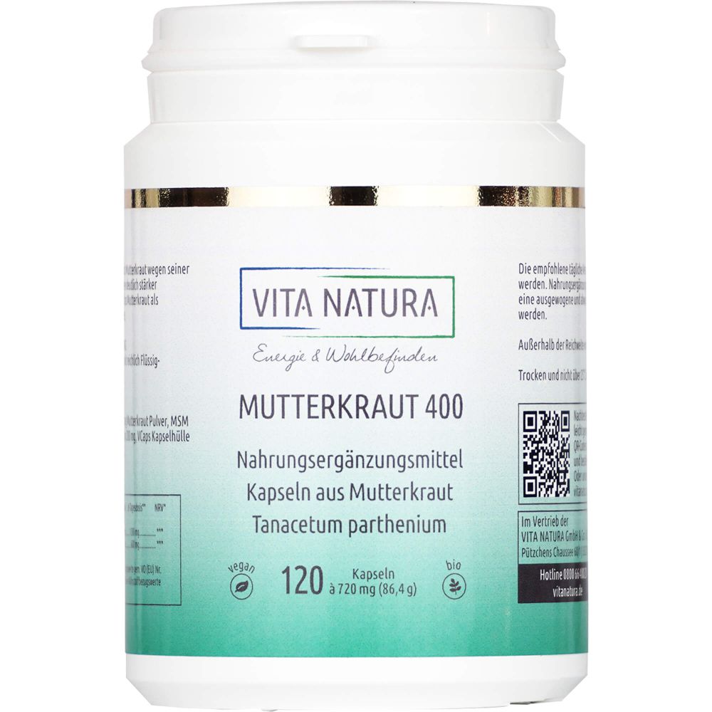 MUTTERKRAUT 400 mg Vegi-Kapseln