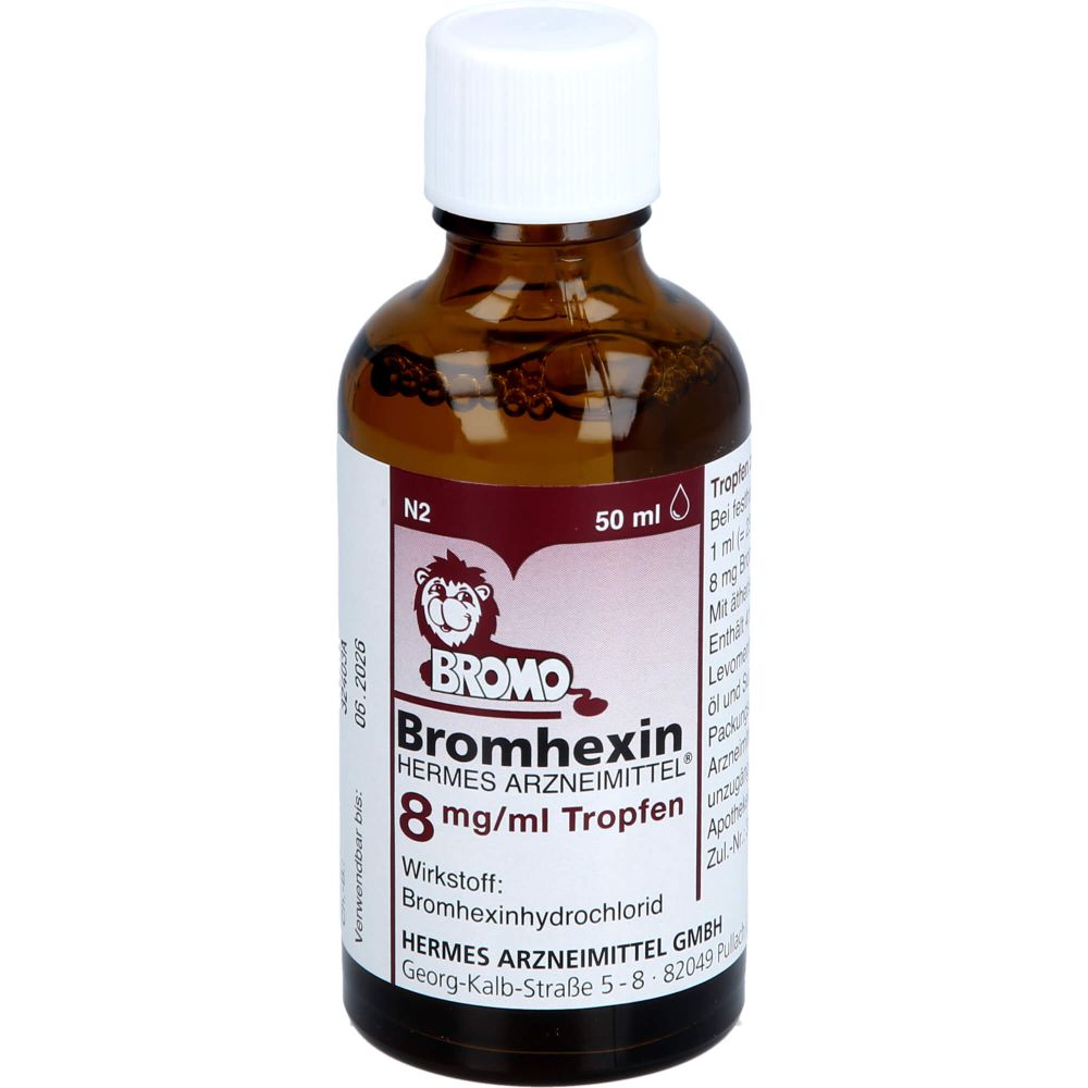 BROMHEXIN Hermes Arzneimittel 8 mg/ml picaturi
