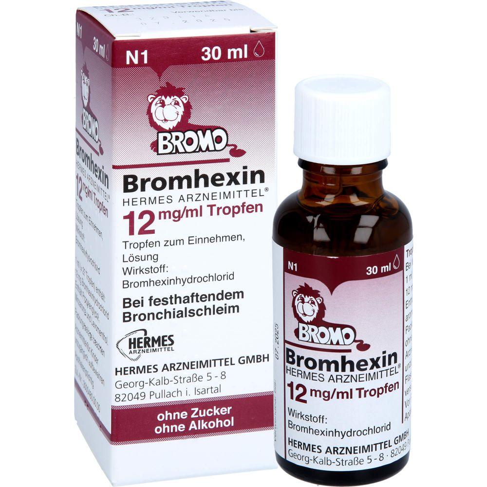 Bromhexin Hermes Arzneimittel 12 mg/ml Tropfen 30 ml