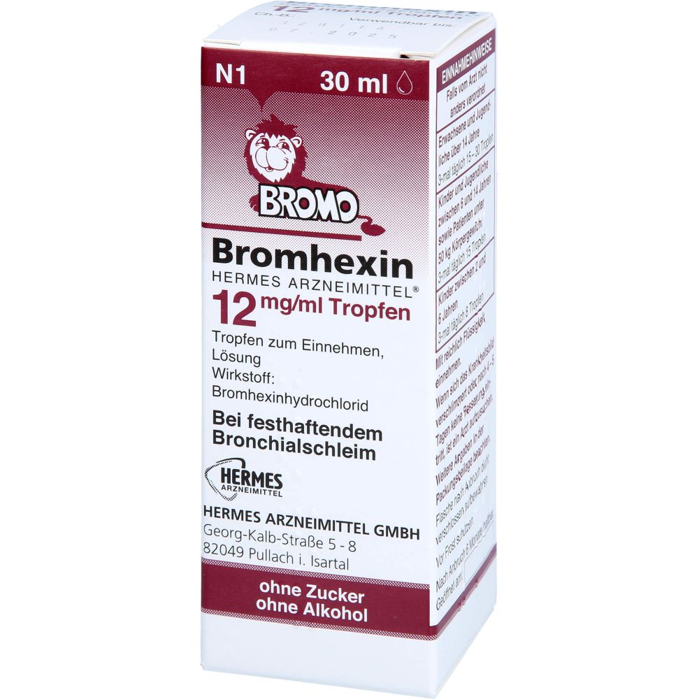 BROMHEXIN Hermes Arzneimittel 12 mg/ml Tropfen