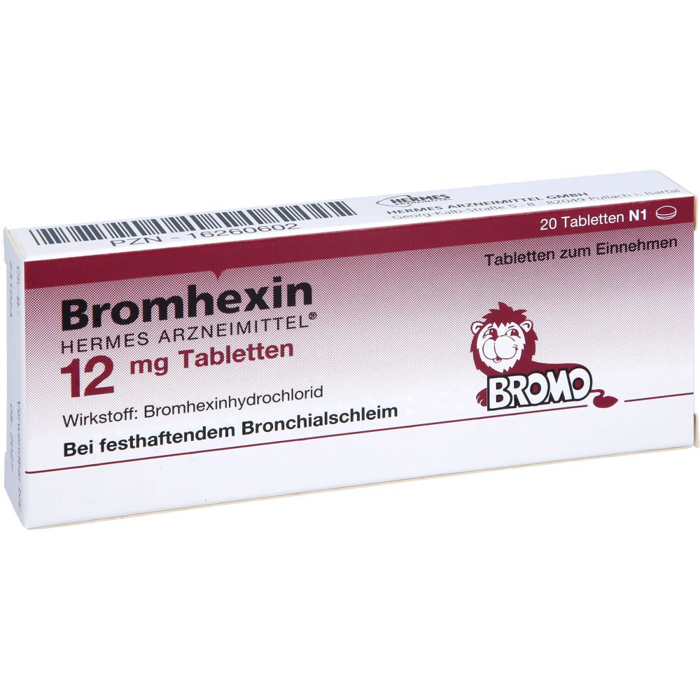 BROMHEXIN Hermes Arzneimittel 12 mg tablete