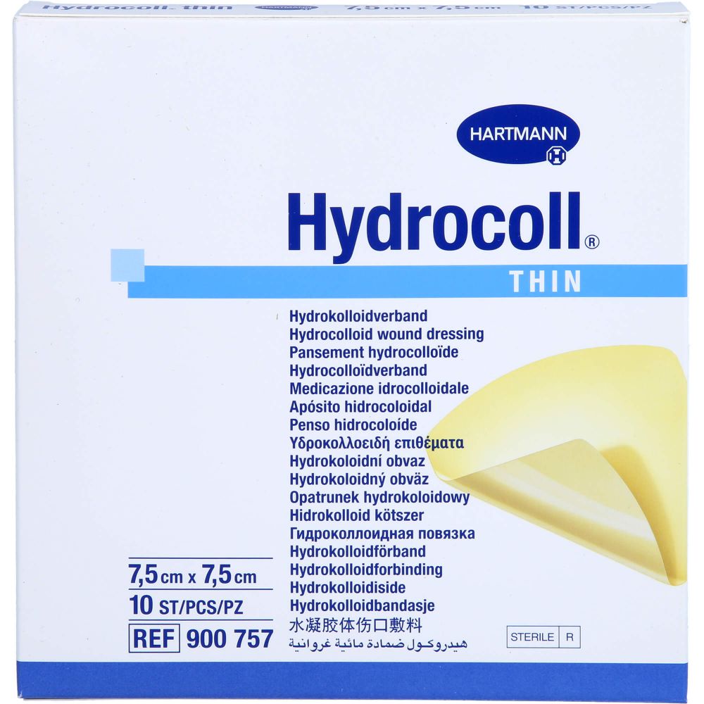Hydrocoll thin Wundverband 7,5x7,5 cm 10 St