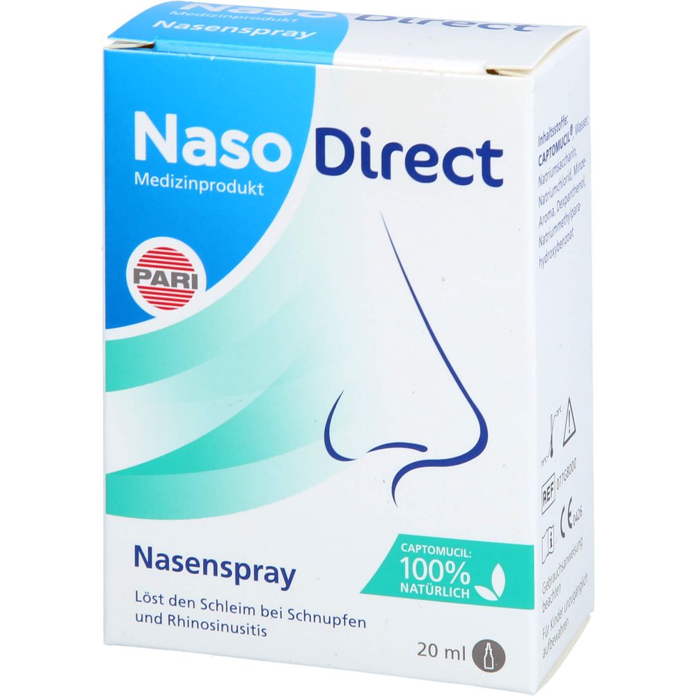 NASODIRECT Nasenspray mit Captomucil