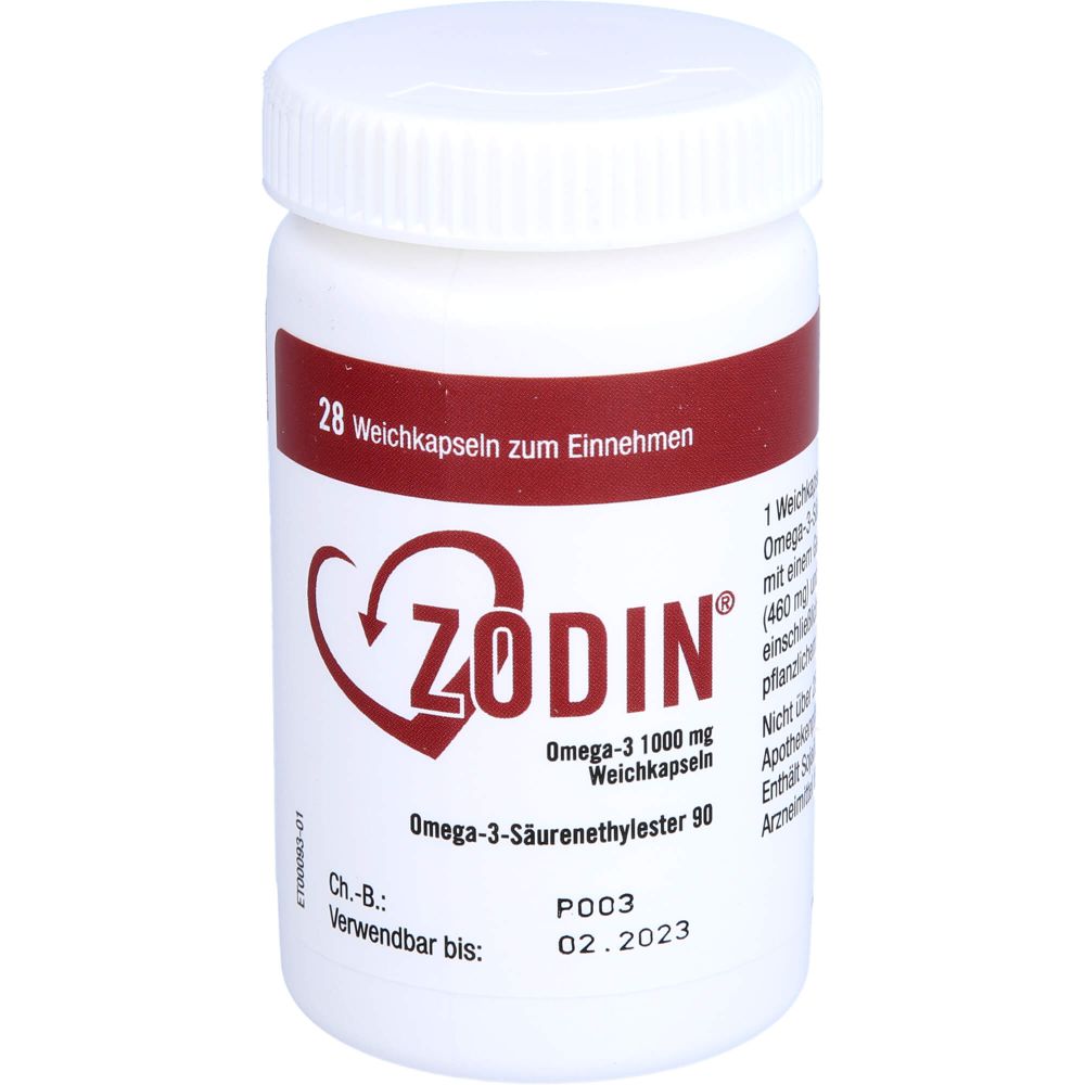 Zodin Omega-3 1000 mg Weichkapseln 28 St