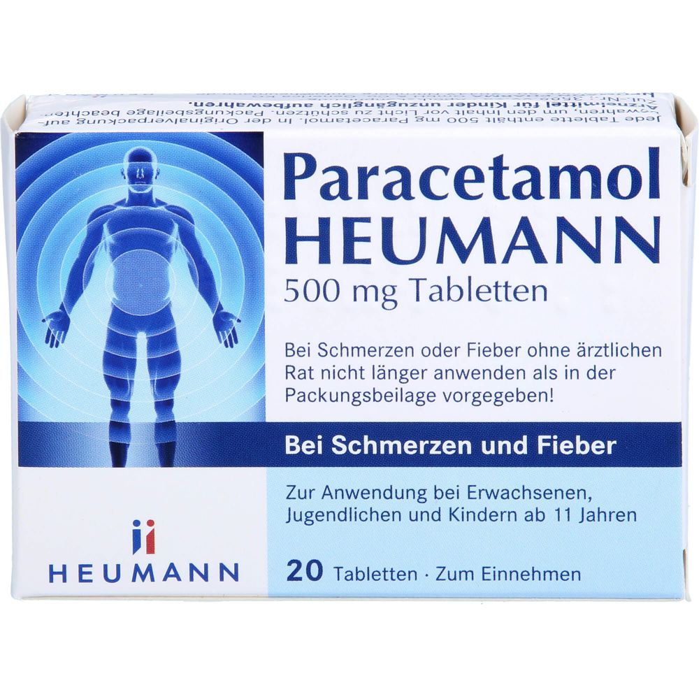 PARACETAMOL HEUMANN 500mg Tab.b.Schmerzen u.Fieber