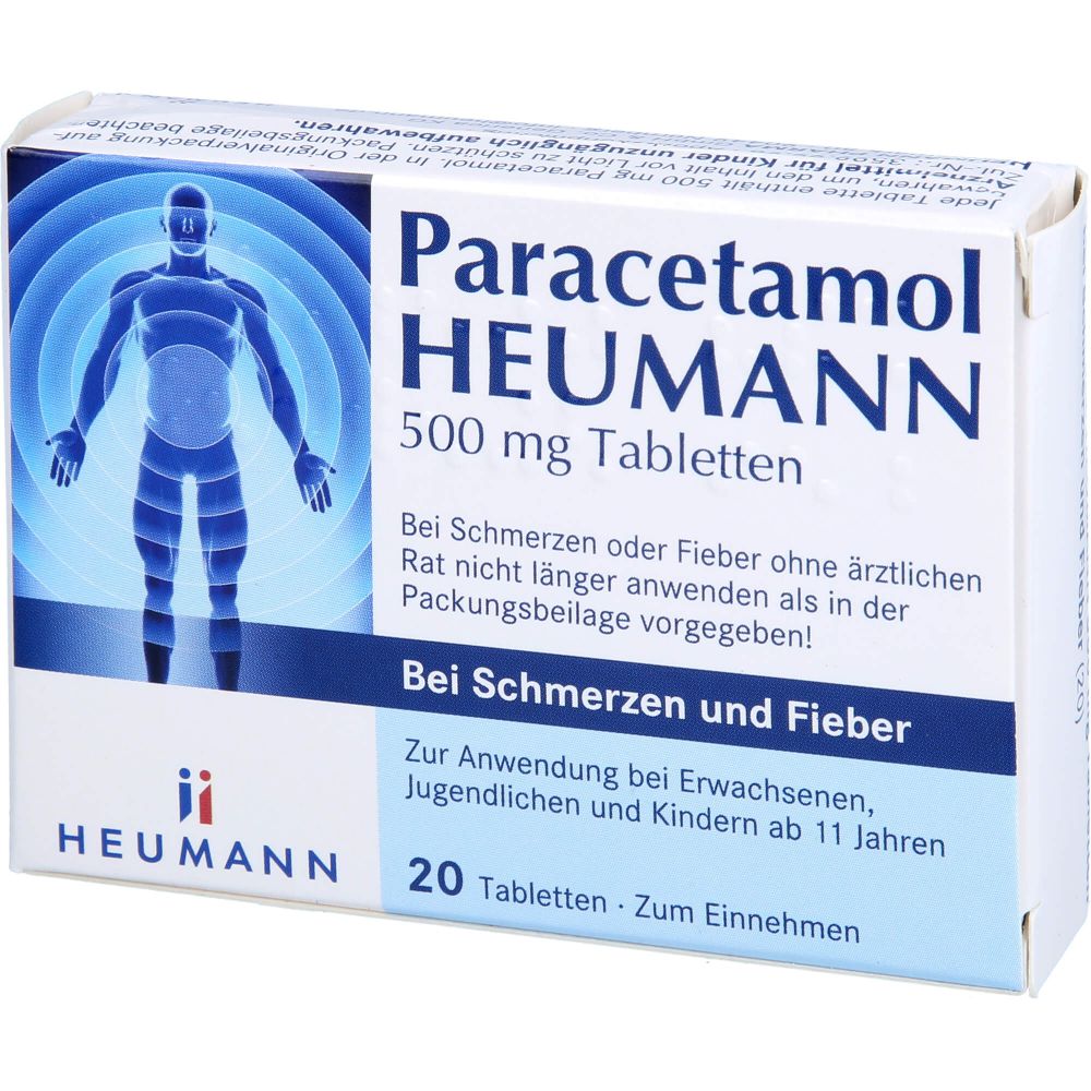 PARACETAMOL HEUMANN 500mg Tab.b.Schmerzen u.Fieber