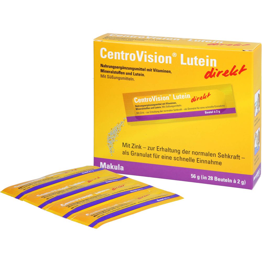 Centrovision Lutein direkt Granulat 28 St