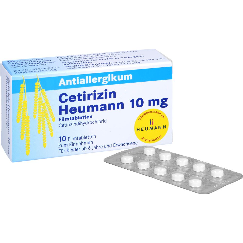 CETIRIZIN Heumann 10 mg Filmtabletten