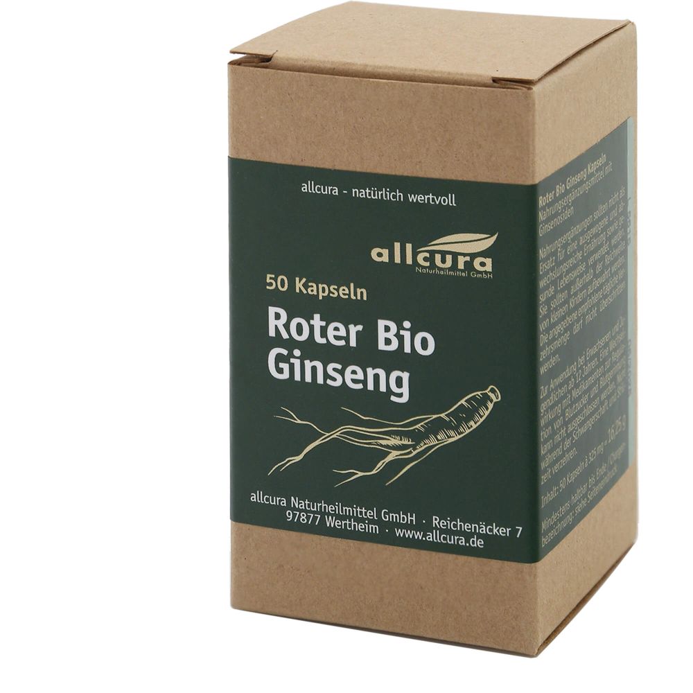 ROTER BIO Ginseng Kapseln