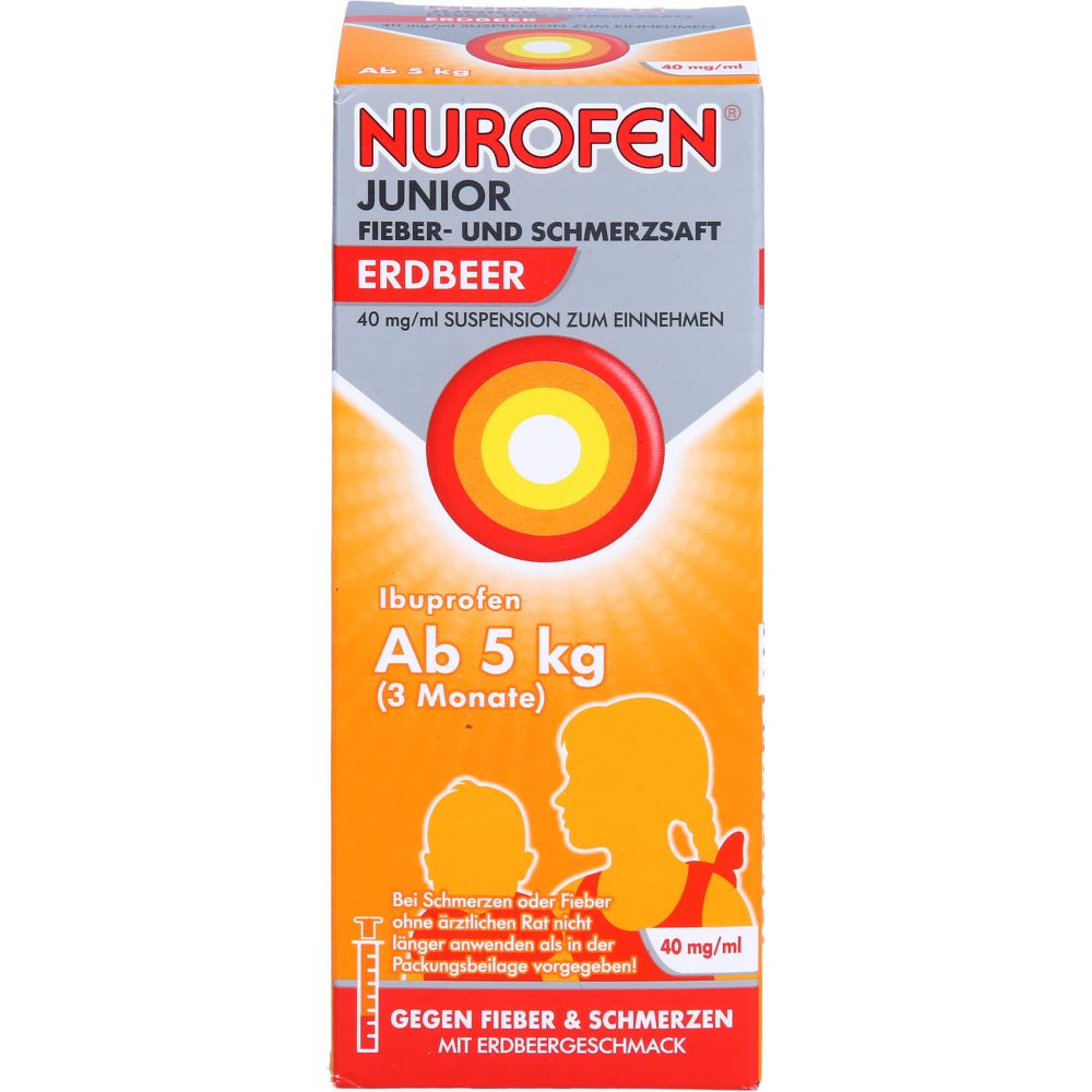 NUROFEN Junior Fieber-u.Schmerzsaft Erdbe.40 mg/ml 100 ml - Familie & Kind - Produkte - Pluspunkt Apotheke Onlineshop