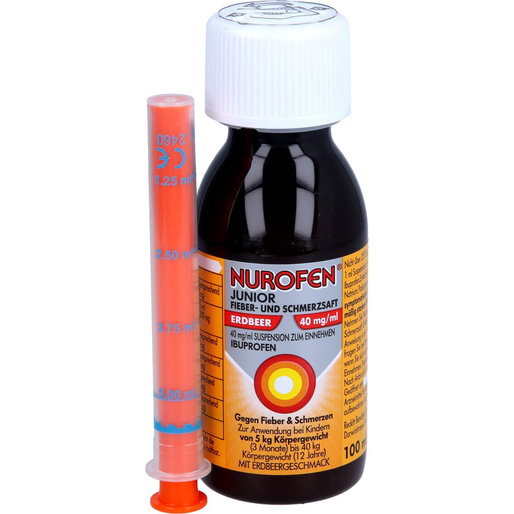 NUROFEN Junior Fieber-u.Schmerzsaft Erdbe.40 mg/ml