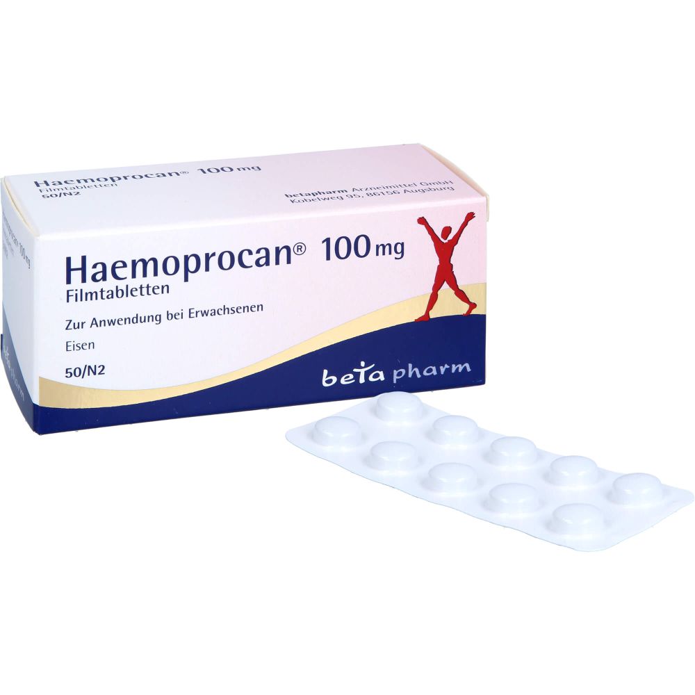 HAEMOPROCAN 100 mg Filmtabletten