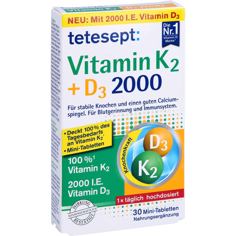 TETESEPT Vitamin K2+D3 2000 Tabletten