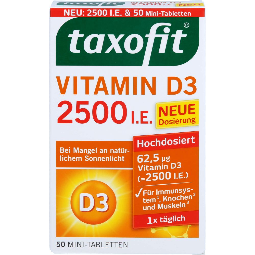 TAXOFIT Vitamin D3 2500 I.E. Tabletten