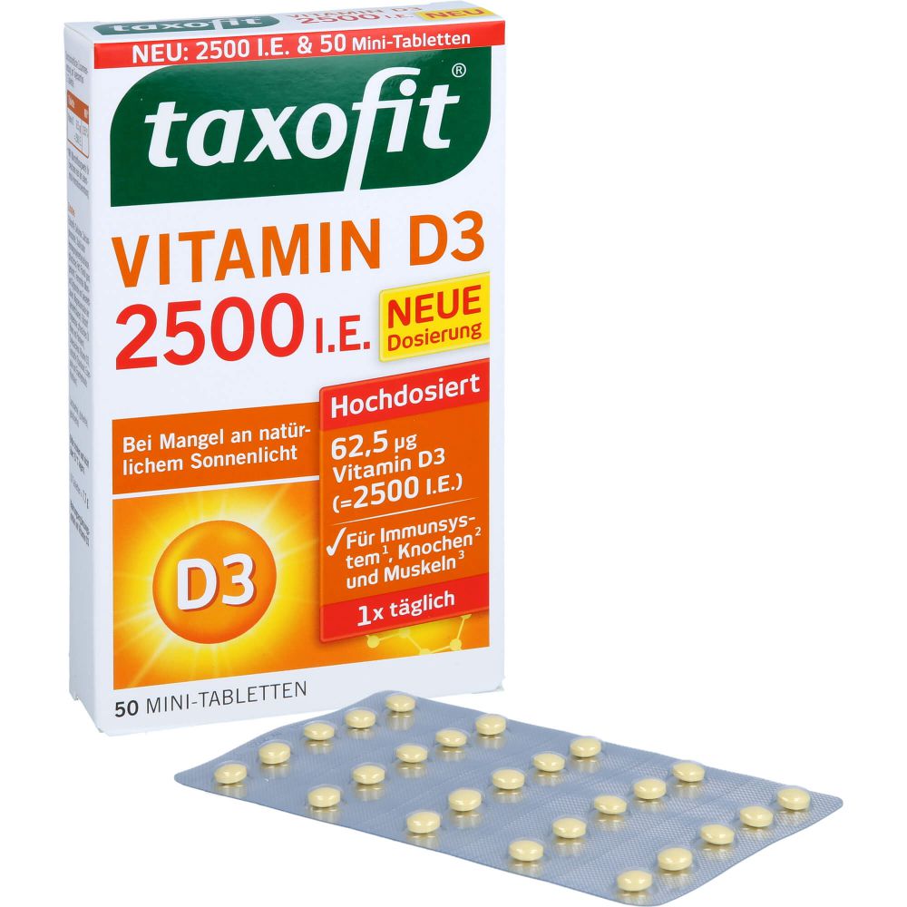 TAXOFIT Vitamin D3 2500 I.E. Tabletten