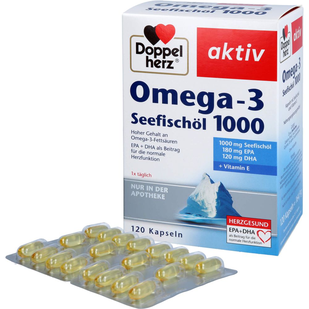 DOPPELHERZ Omega-3 Seefischöl 1000 Kapseln