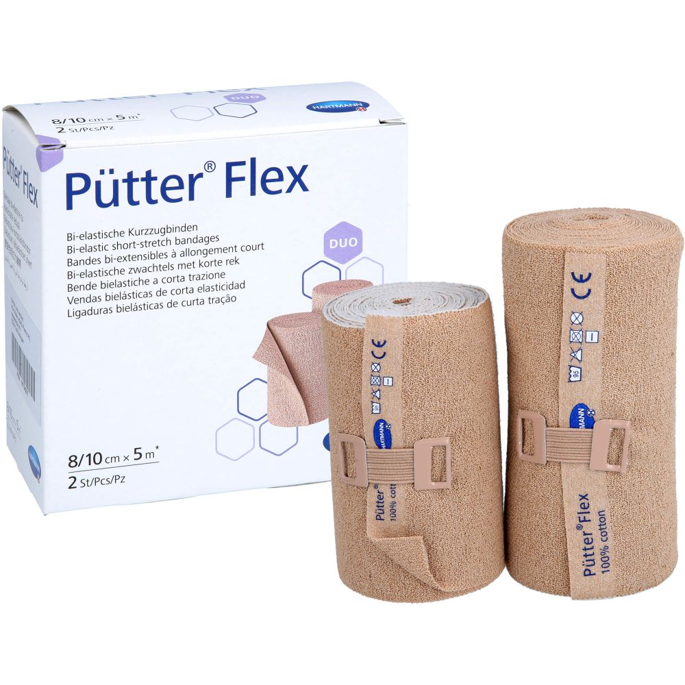 Pütter Flex Duo Binde 8/10 cmx5 m 2 St