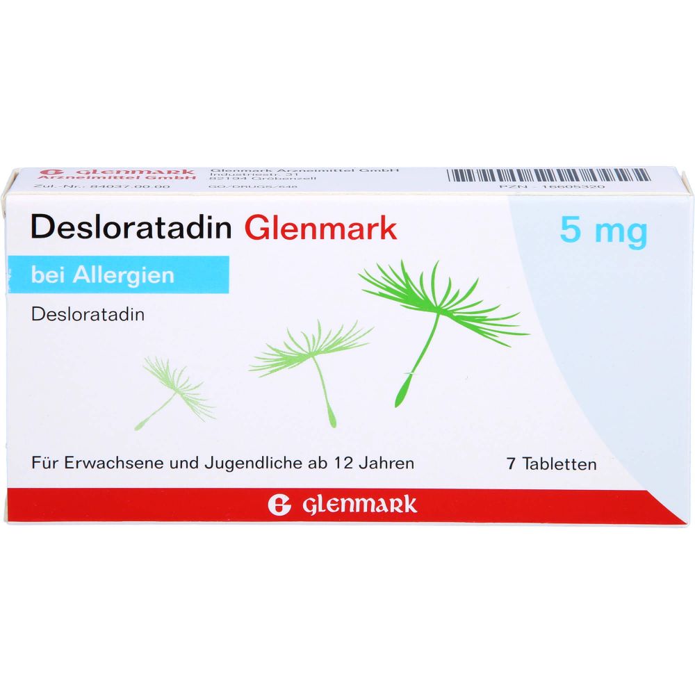 DESLORATADIN Glenmark 5 mg Tabletten