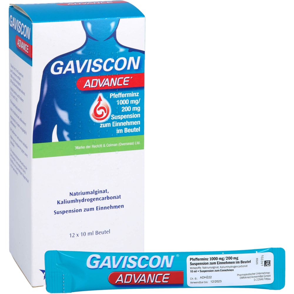 GAVISCON Advance Pfefferminz 1000 mg/200 mg Beutel