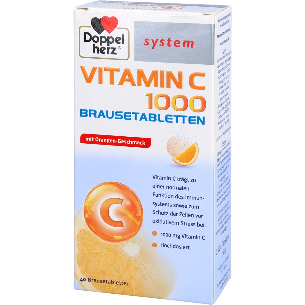 DOPPELHERZ Vitamin C 1000 system Brausetabletten