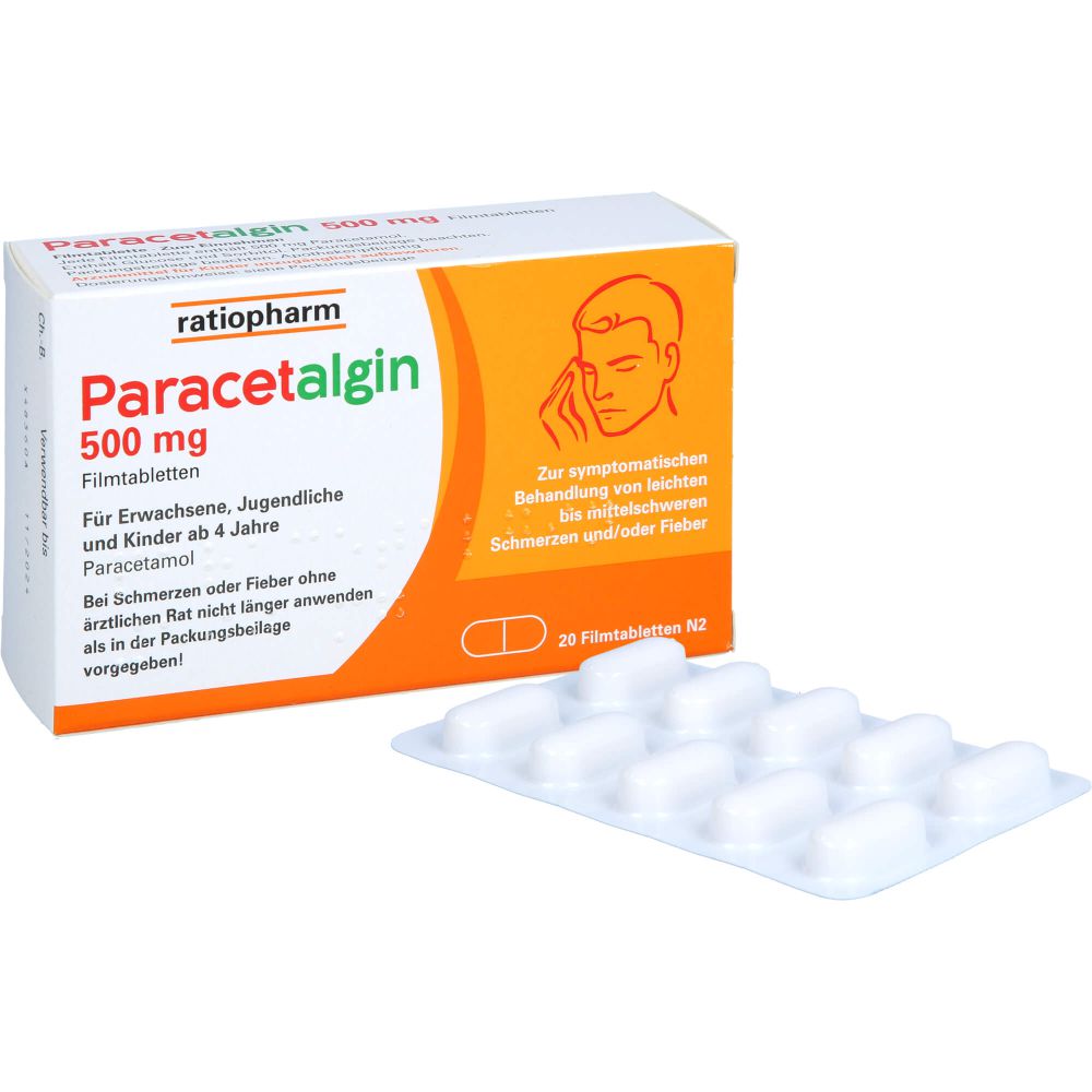 Paracetalgin 500 mg Filmtabletten 20 St