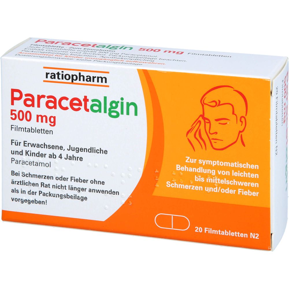 Paracetalgin 500 mg Filmtabletten 20 St