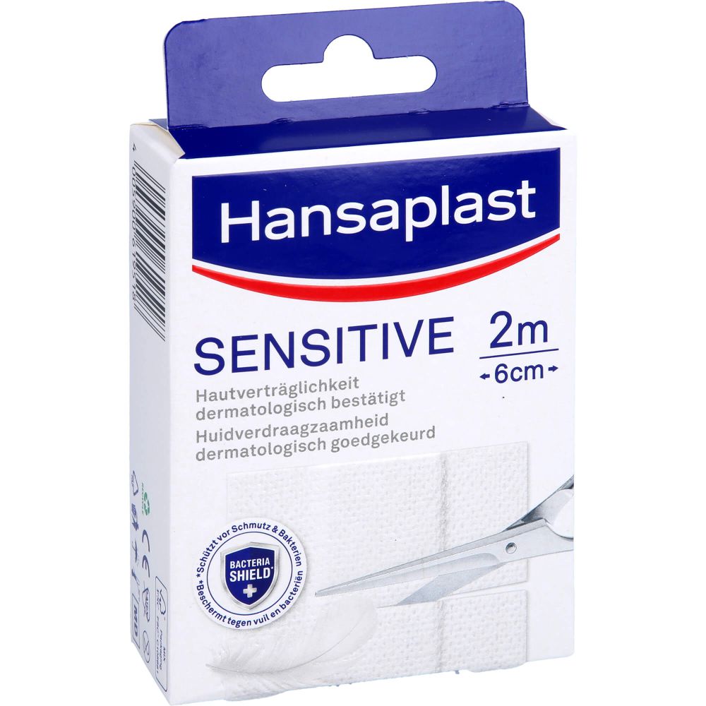 HANSAPLAST Sensitive Pflast.hypoallergen 6 cmx2 m