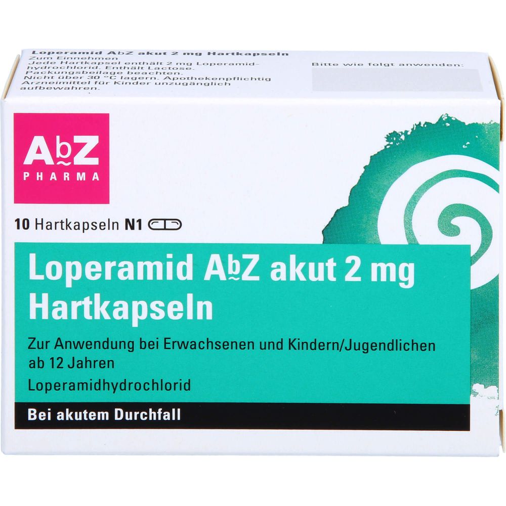 Loperamid AbZ akut 2 mg Hartkapseln 10 St