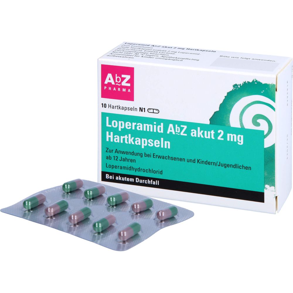Loperamid AbZ akut 2 mg Hartkapseln 10 St