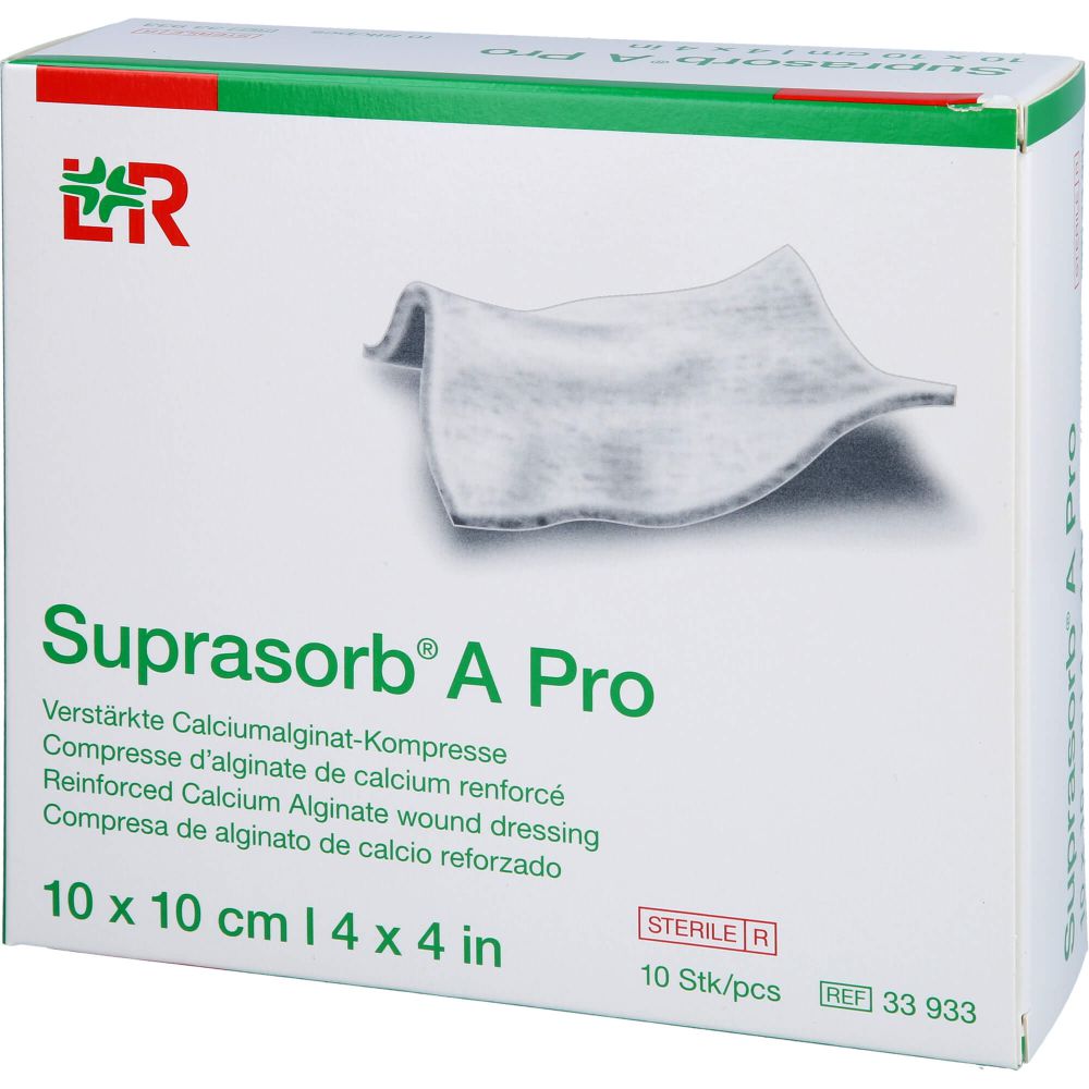 SUPRASORB A Pro Calciumalginat Kompr.10x10 cm