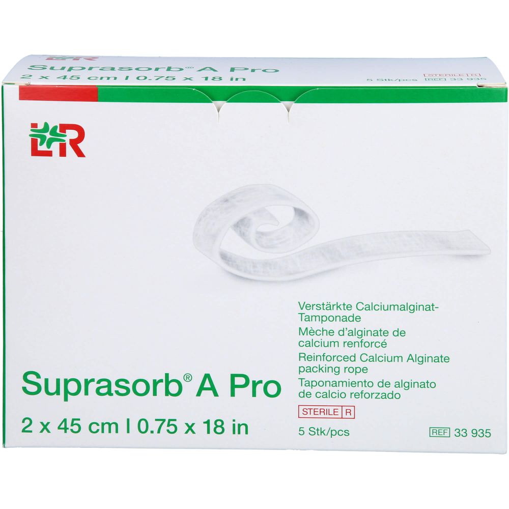 SUPRASORB A Pro Calciumalginat Tamponade 2x45 cm