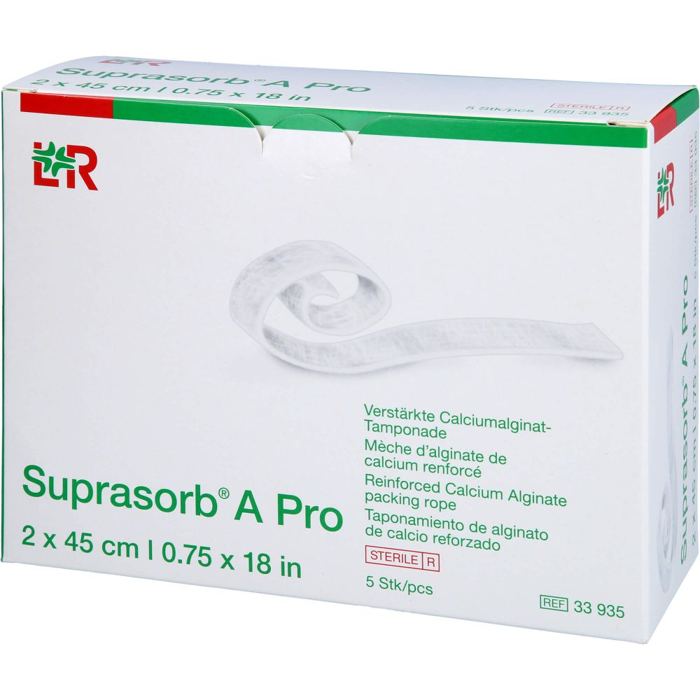 SUPRASORB A Pro Calciumalginat Tamponade 2x45 cm