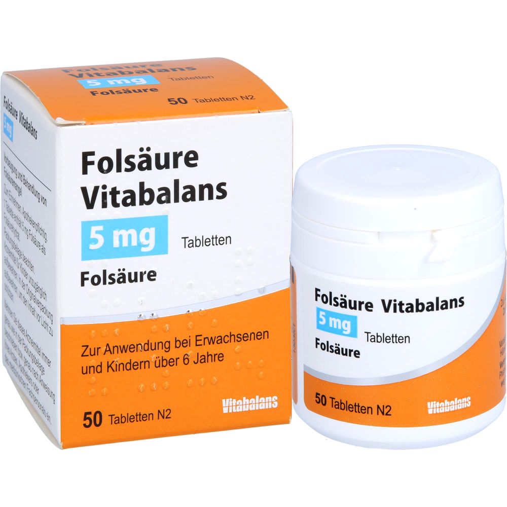 FOLSÄURE VITABALANS 5 mg Tabletten