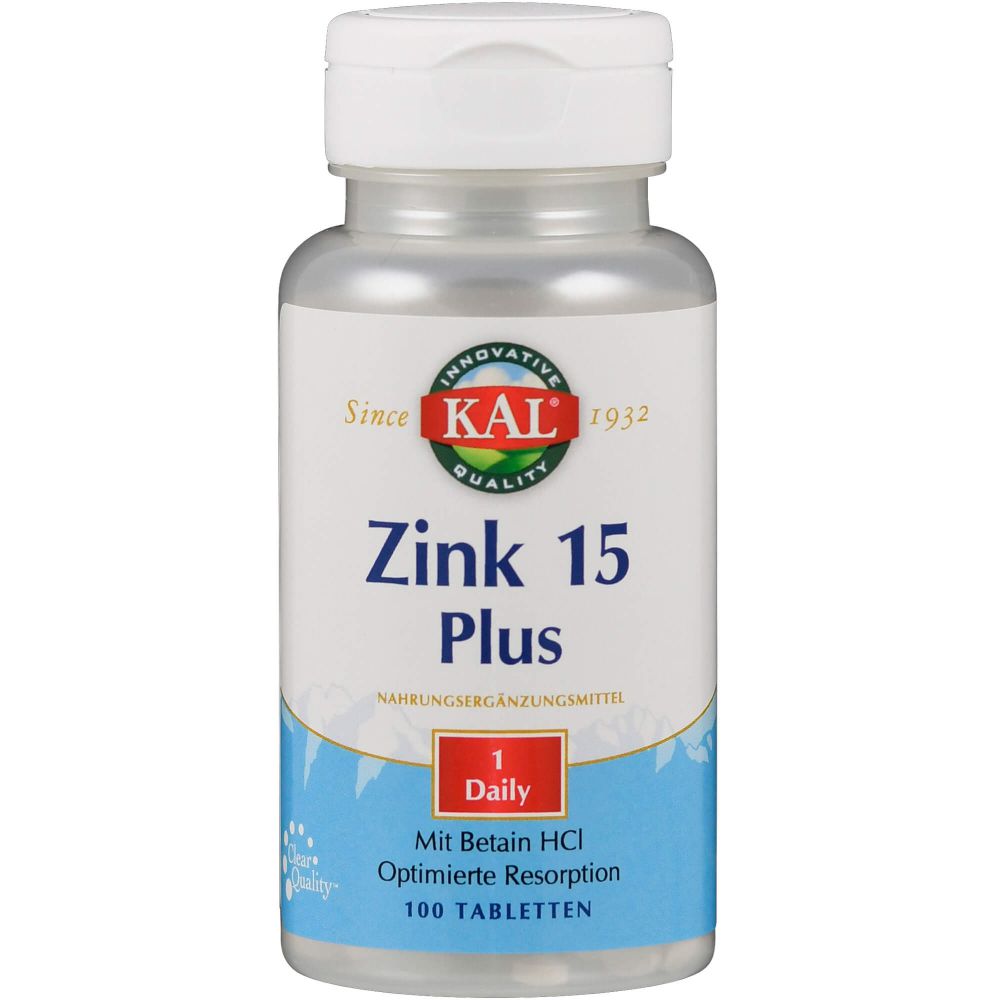 ZINK 15 Plus Tabletten