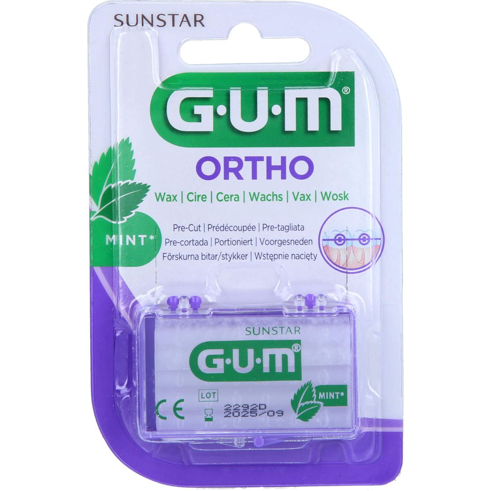 GUM Ortho Wachs mint