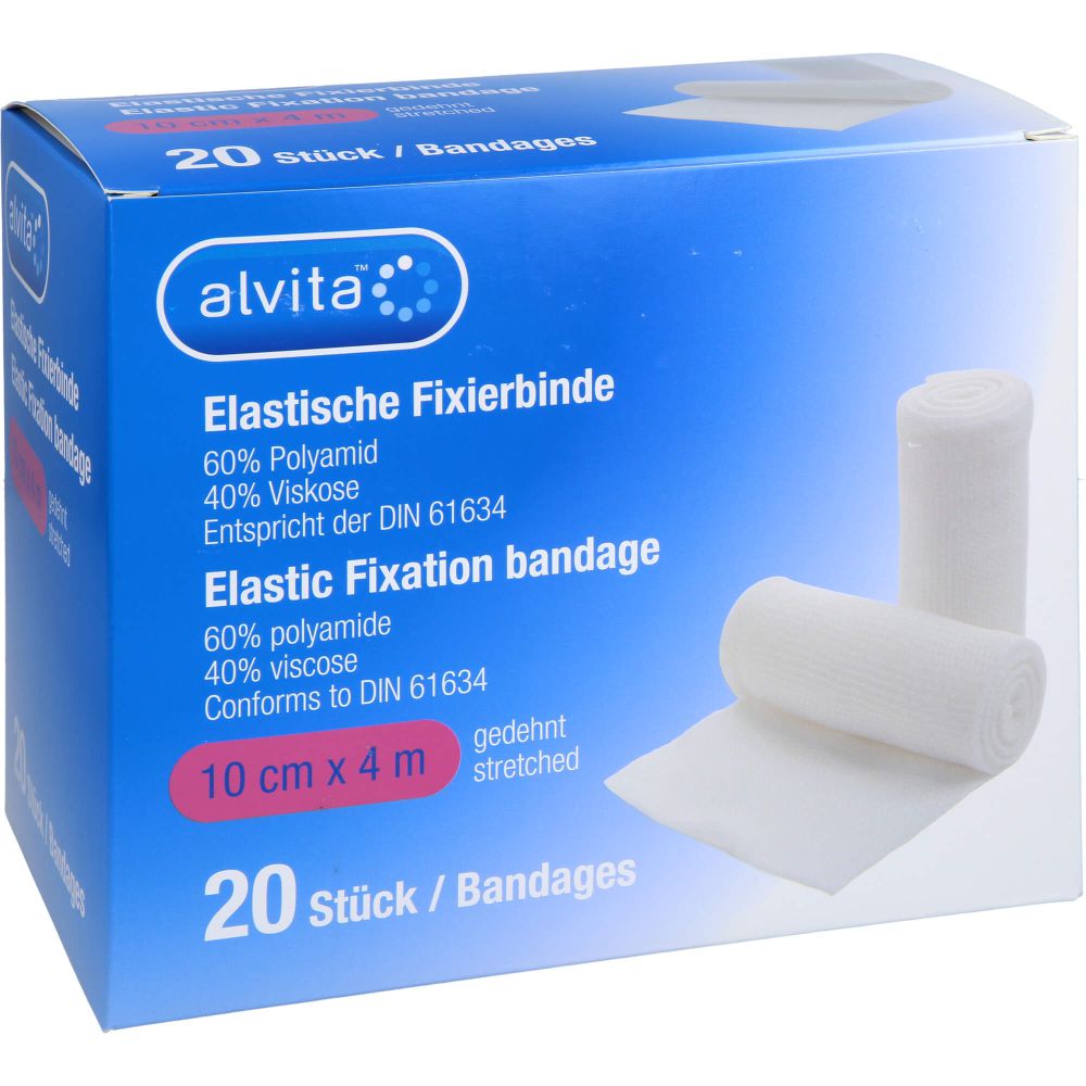 ALVITA elastische Fixierbinde 10 cmx4 m