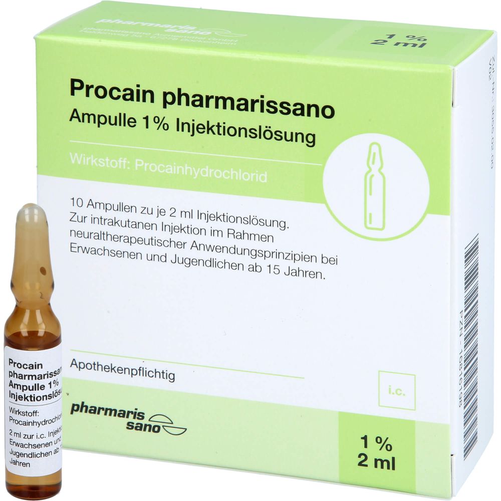 PROCAIN pharmarissano 1% Inj.-Lsg.Ampullen 2 ml