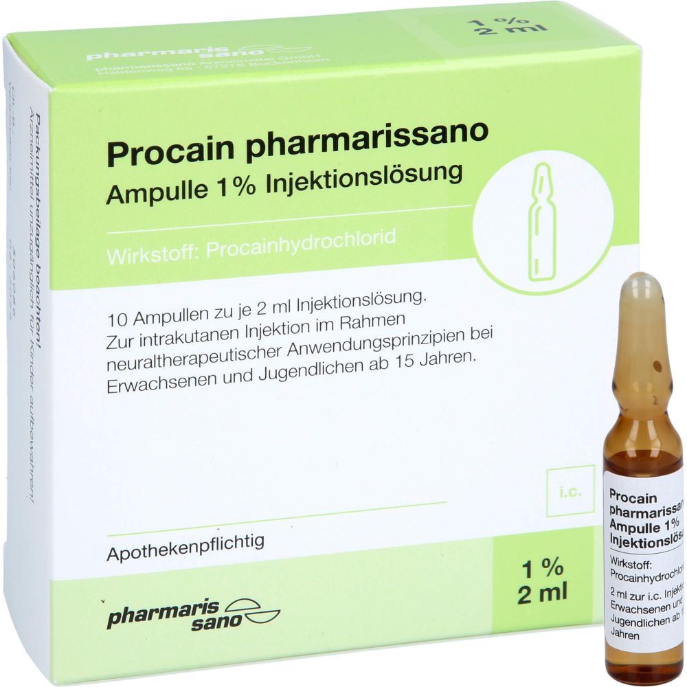 PROCAIN pharmarissano 1% Inj.-Lsg.Ampullen 2 ml