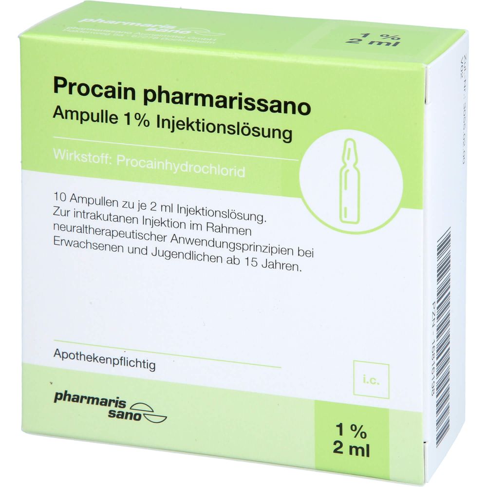 PROCAIN pharmarissano 1% Inj.-Lsg.Ampullen 2 ml