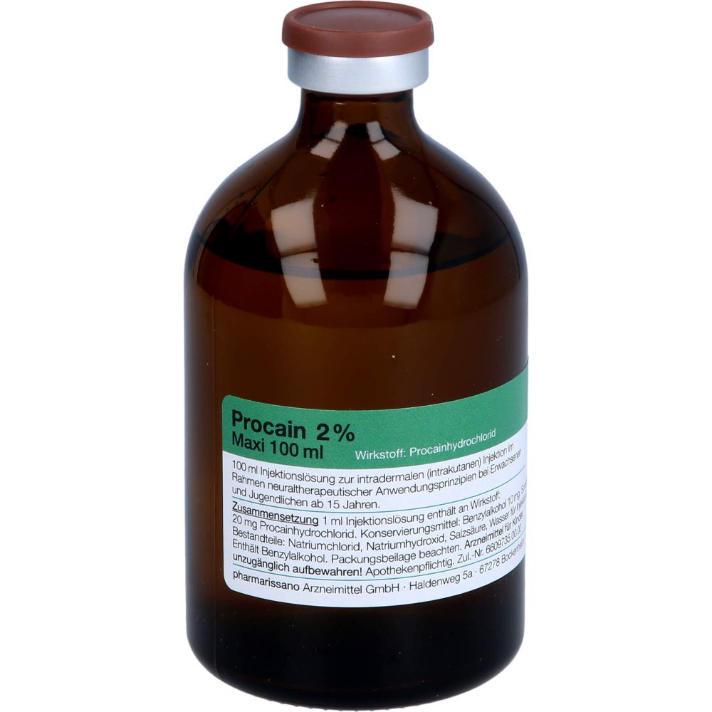 PROCAIN pharmarissano 2% Maxi Inj.-Lsg.Fla.100 ml