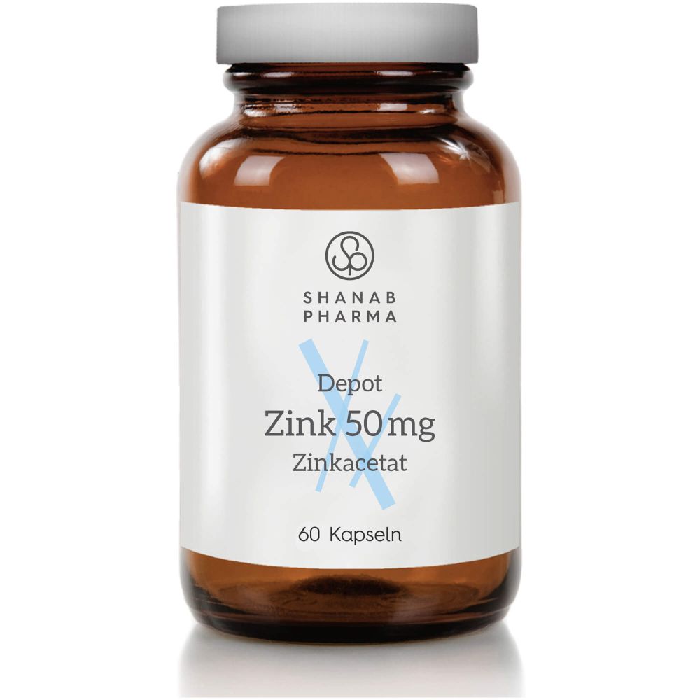 ZINK 50 mg Zinkacetat depot Kapseln Shanab