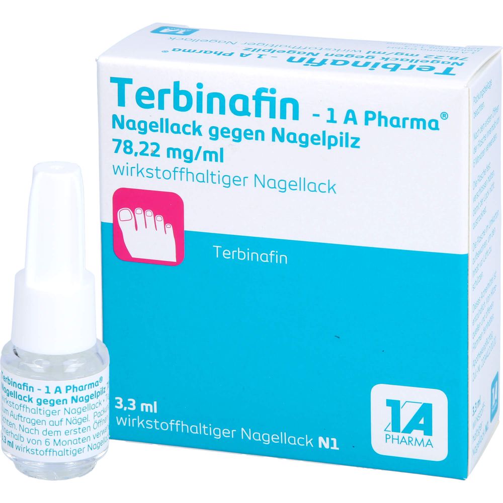 TERBINAFIN-1A Pharma Nagell.g.Nagelpilz 78,22mg/ml Verfall 01/2025