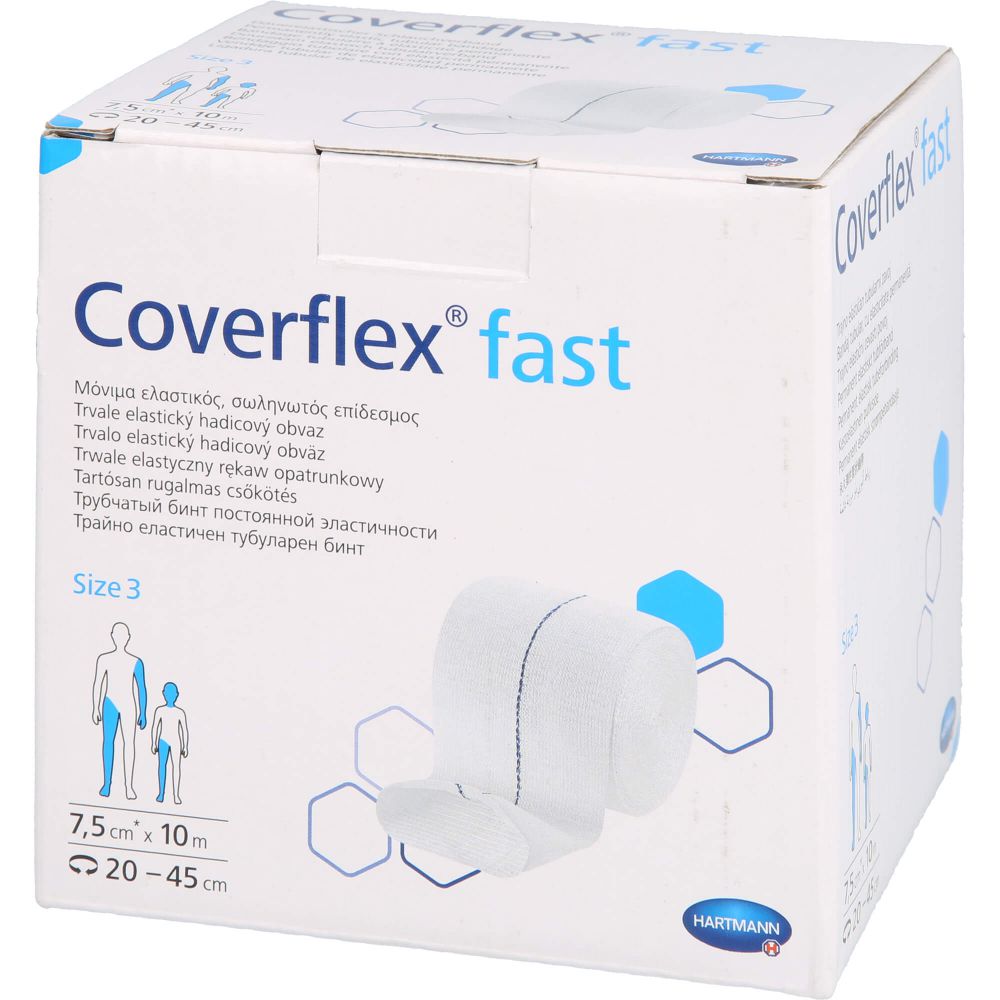 Coverflex Fast Schlauchverb Gr 3 7 5 Cmx10 M Weiss 1 St Sonstige Verbandstoffe Verbandstoffe Krankenpflege Sanitatsbedarf Apotheke Im Viertel