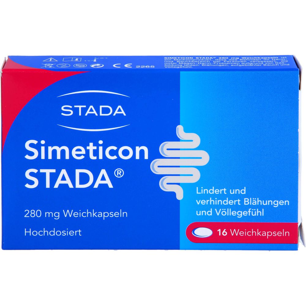 Simeticon Stada 280 mg Weichkapseln 16 St