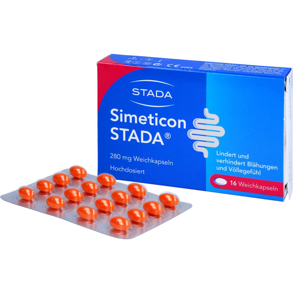 Simeticon Stada 280 mg Weichkapseln 16 St 16 St