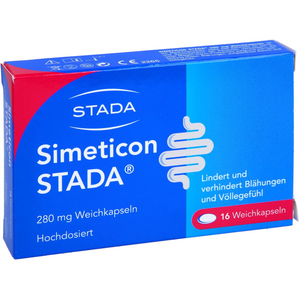 Simeticon Stada 280 mg Weichkapseln 16 St 16 St