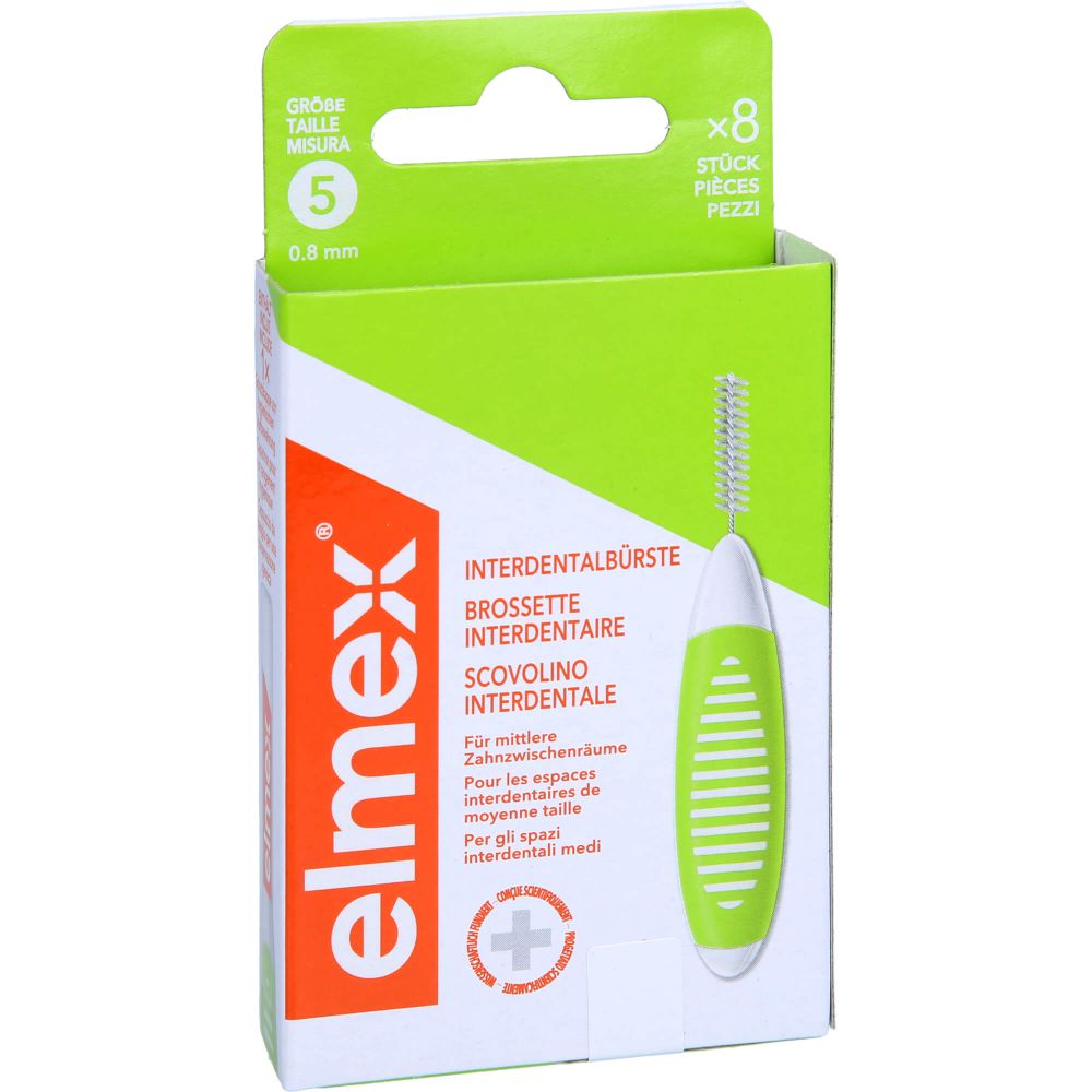 ELMEX Interdentalbürsten ISO Gr.5 0,8 mm grün